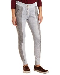 Charlotte Russe Color Block French Terry Jogger Pants