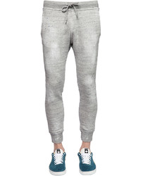Dsquared Casual Grey Sweat pants with ankle cuffs ($195) ❤ liked on  Polyvore