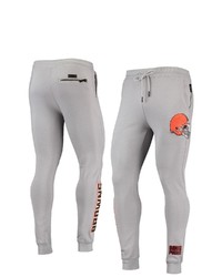 PRO STANDARD Gray Cleveland Browns Logo Jogger Pants
