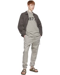 Essentials Gray Cotton Lounge Pants