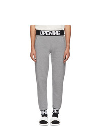Opening Ceremony Grey Elastic Logo Fitted Lounge Pants