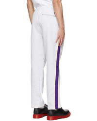 Clot Grey Embroidered Track Pants