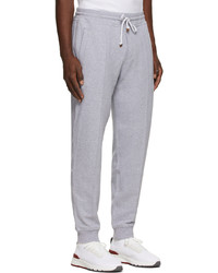 Brunello Cucinelli Grey French Terry Lounge Pants