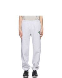 Sporty and Rich Grey Land Rover Edition Logo Patch Lounge Pants
