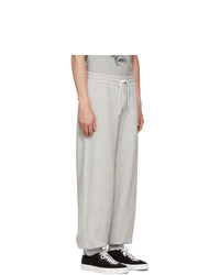 Alexander McQueen Grey Organic Brushed Back Lounge Pants