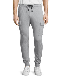 Hudson Jeans Rush Cargo Pocket Sweatpants Light Gray