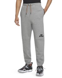 Nike Jordan Jumpman Fleece Sweatpants In Carbon Heatherblack At Nordstrom