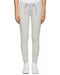 NSF Lace Up Cotton French Terry Sweatpants