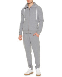 Tomas Maier Lightweight Fleece Drawstring Sweatpants Gray
