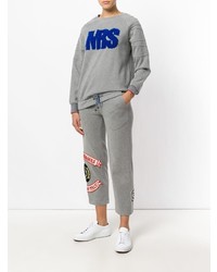 Mr & Mrs Italy Patched Cropped Jogging Trousers