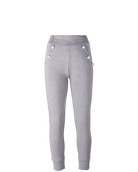 Boutique Moschino Pearl Buttons Track Pants