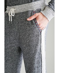 Forever 21 Reverse Paneled French Terry Sweatpants