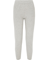Allude Ribbed Cashmere Track Pants
