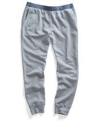 Todd Snyder Robinson Sweatpant With Chambray Trim In Grey