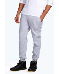 Boohoo Skinny Joggers With Quilted Panel
