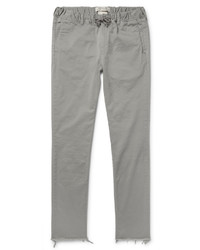 Remi Relief Slim Fit Cotton Blend Twill Drawstring Trousers