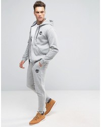Timberland Slim Logo Cuffed Sweatpants In Gray