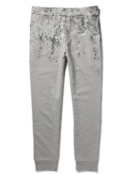 Balenciaga Splatter Print Cotton Jersey Sweatpants