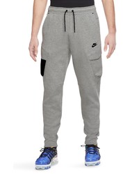 Nike Sportswear Tech Fleece Utility Pants In Grey Heatherblackblack At Nordstrom