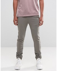 Asos Stacker Joggers In Stone