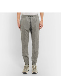 Marc Jacobs Tapered Virgin Wool Flannel Drawstring Trousers