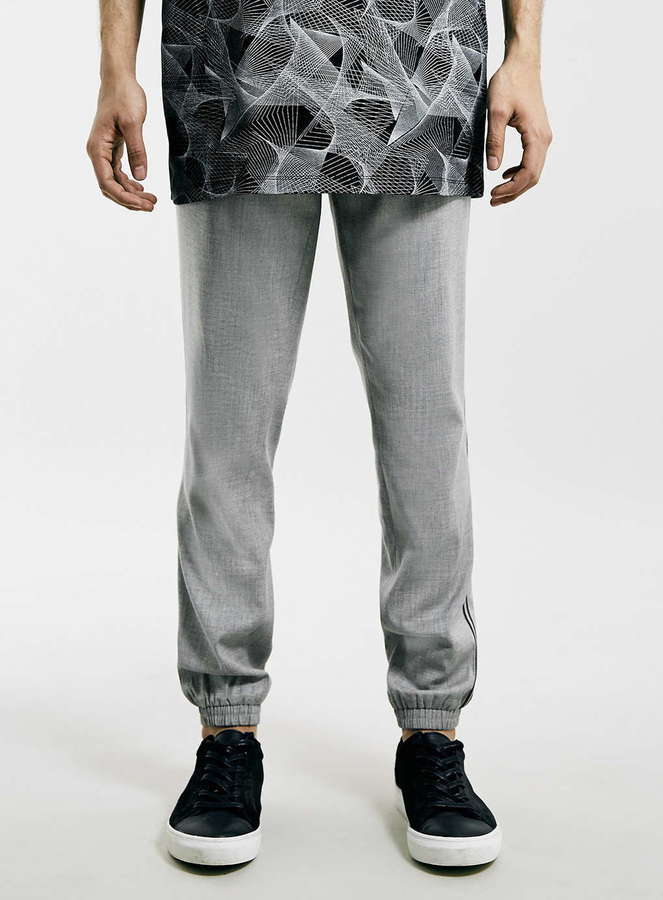 grey smart joggers