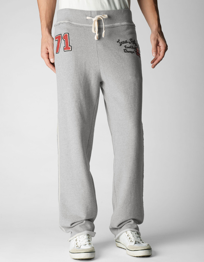 true religion grey sweatpants