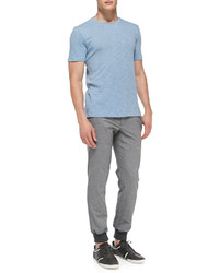 Vince Two Tone Lux Sweatpant Trousers Gray