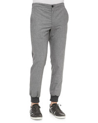Vince Two Tone Lux Sweatpant Trousers Gray