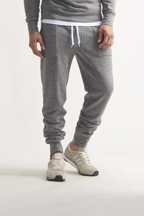 gray fleece joggers