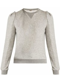 ADAM by Adam Lippes Adam Lippes Pleated Shoulder Jersey Sweatshirt