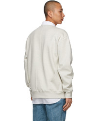 Ader Error Beige Oversized Kangaroo Pocket Sweatshirt