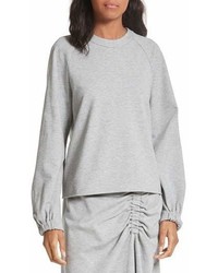 Tibi Blouson Sleeve Sweatshirt