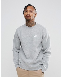 Nike Club Swoosh Crew Sweatshirt In Grey 804340 063