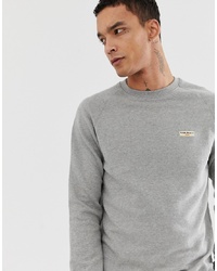 Nudie Jeans Co Samuel Logo Sweatshirt In Grey