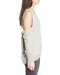 Pam & Gela Cold Shoulder Sweatshirt