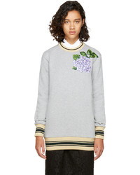 Dolce & Gabbana Dolce And Gabbana Grey Floral Sweatshirt