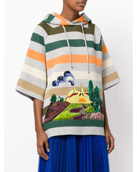 Marc Jacobs Embroidered Striped Sweatshirt