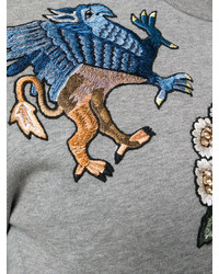 Alexander McQueen Embroidered Sweatshirt Top