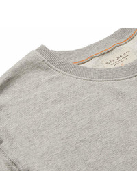 Nudie Jeans Evert Mlange Loopback Organic Cotton Jersey Sweatshirt