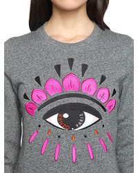 Kenzo Eye Embroidered Cotton Sweatshirt