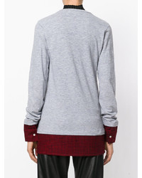 Dsquared2 Flannel Panelled Sweatshirt