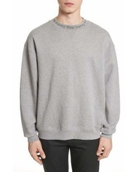 Acne Studios Flogo Oversize Cotton Sweatshirt
