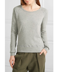 James Perse French Cotton Terry Sweatshirt Gray