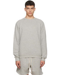Les Tien Gray Cotton Sweatshirt