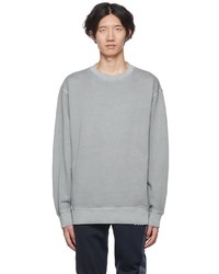 BOSS Gray Cotton Sweatshirt