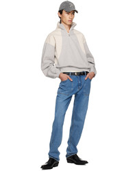 Kijun Gray Half Zip Sweatshirt