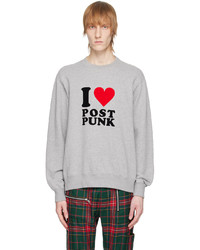 Undercover Gray I Love Post Punk Sweatshirt