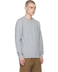 Sunspel Gray Loopback Sweatshirt