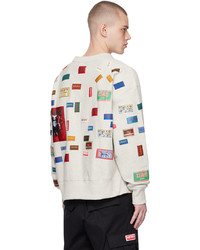 Kenzo Gray Paris Labels Sweatshirt